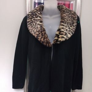 Designers originals cárdigan leopard top rockabilly retro vintage.